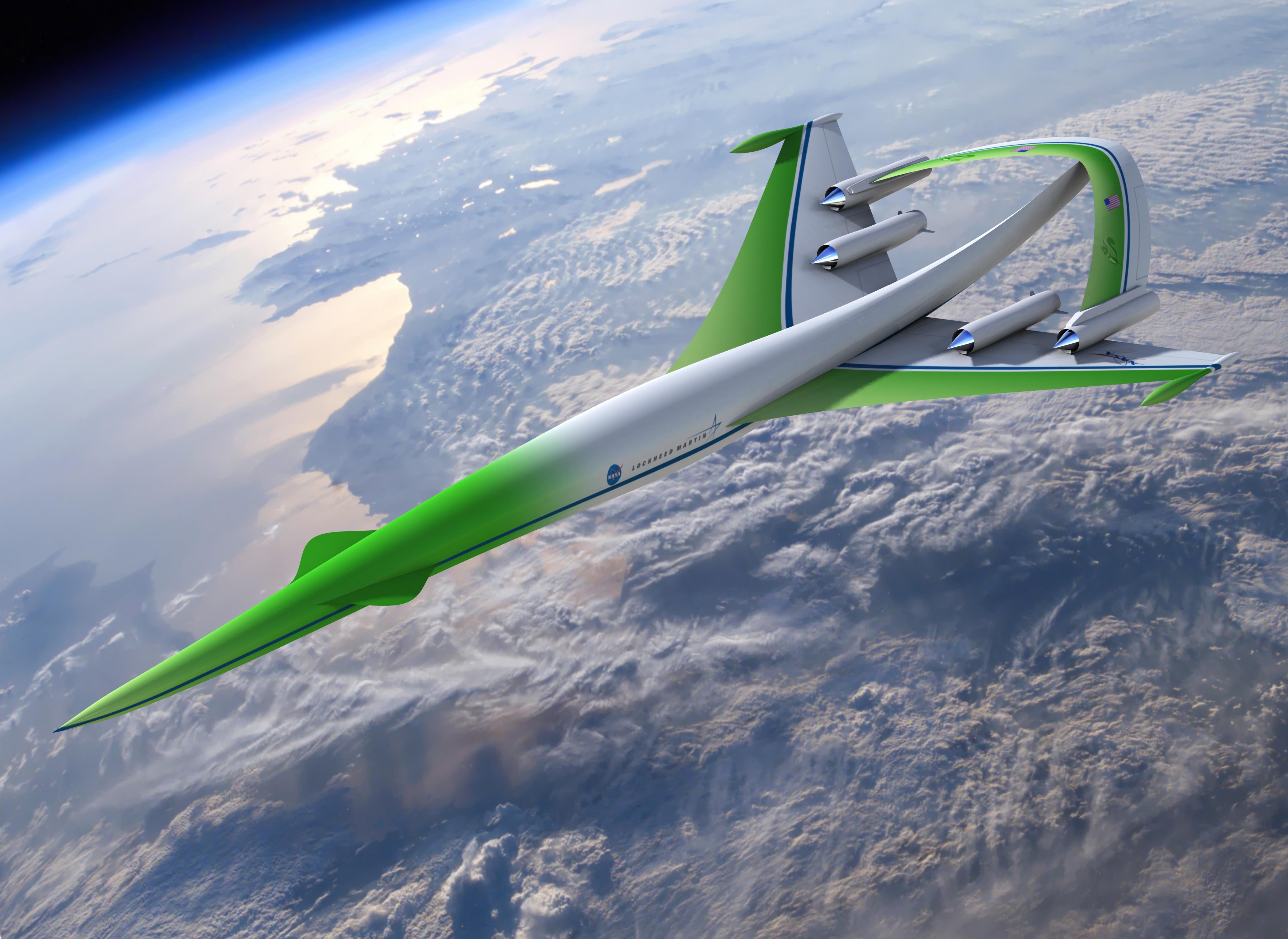 APOD: 2010 July 7 – Concept Plane: Supersonic Green Machine