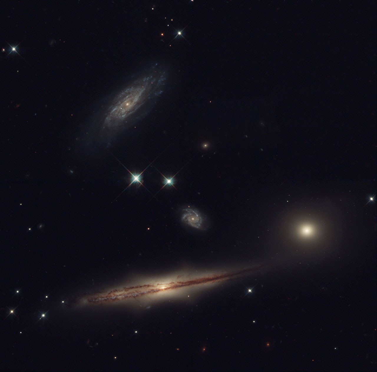 HCG 87: A Small Group of Galaxies — APOD for 2010-07-06