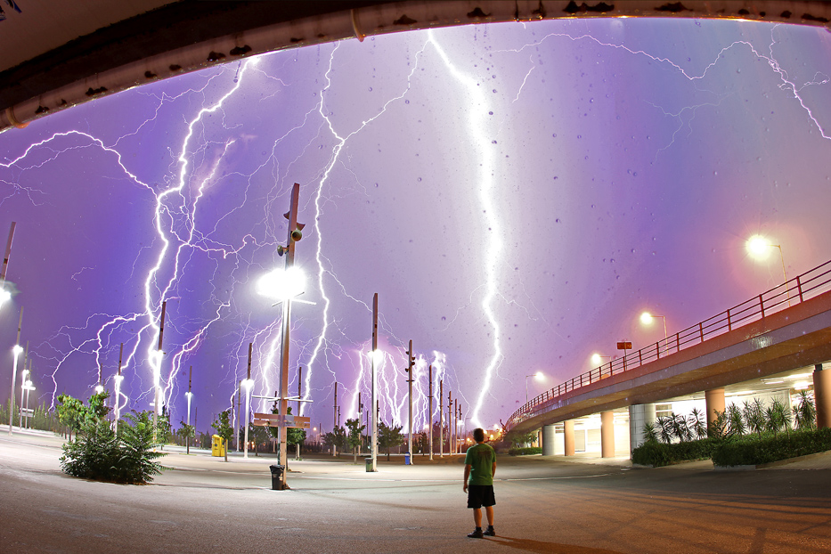 APOD: 2010 July 20 – Lightning Over Athens