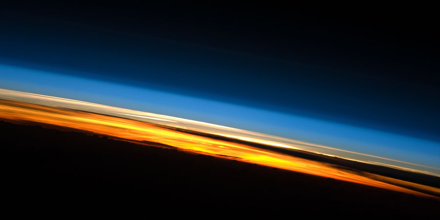 APOD: 2010 June 23 – Sunset from the International Space Station