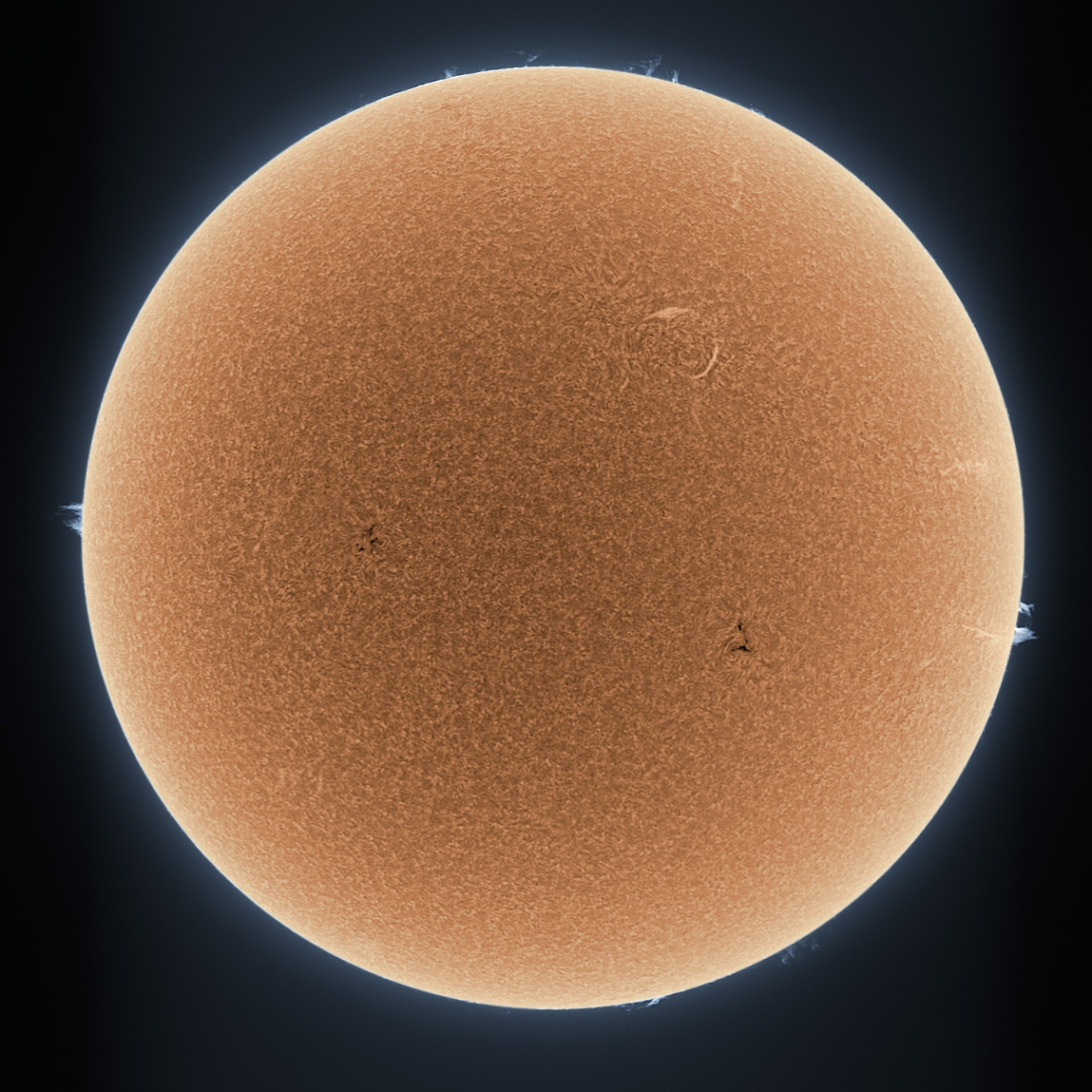 APOD: 2010 June 9 – Orange Sun Simmering