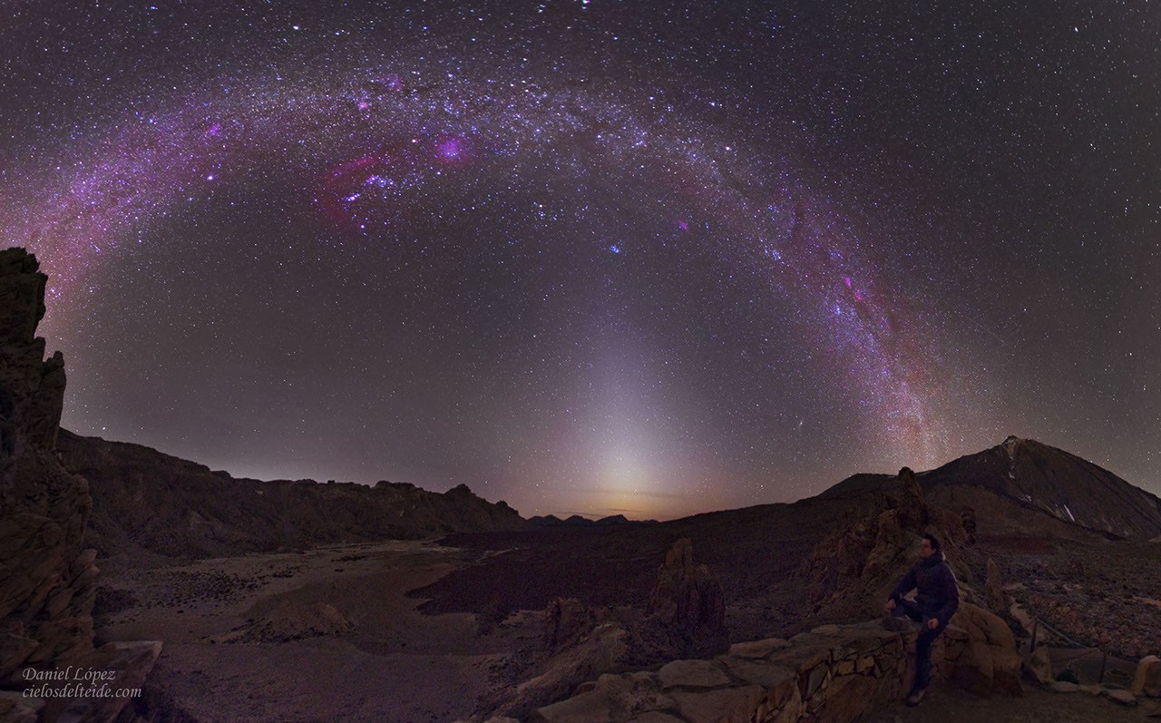 Zodiacal Light Vs. Milky Way — APOD for 2010-03-20