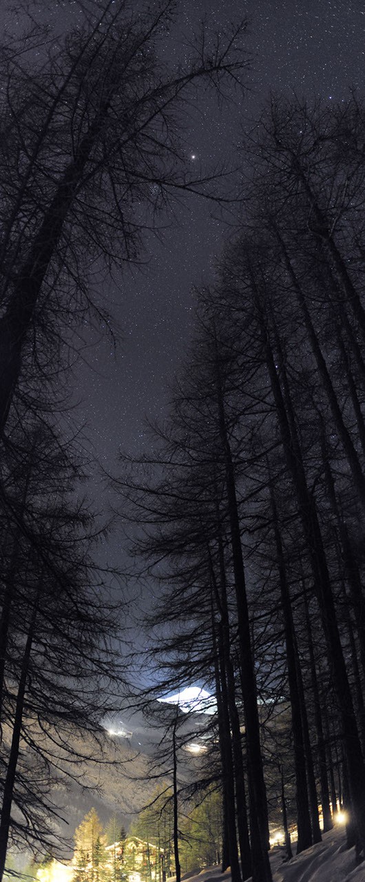 Mars Over the Allalinhorn — APOD for 2010-03-08