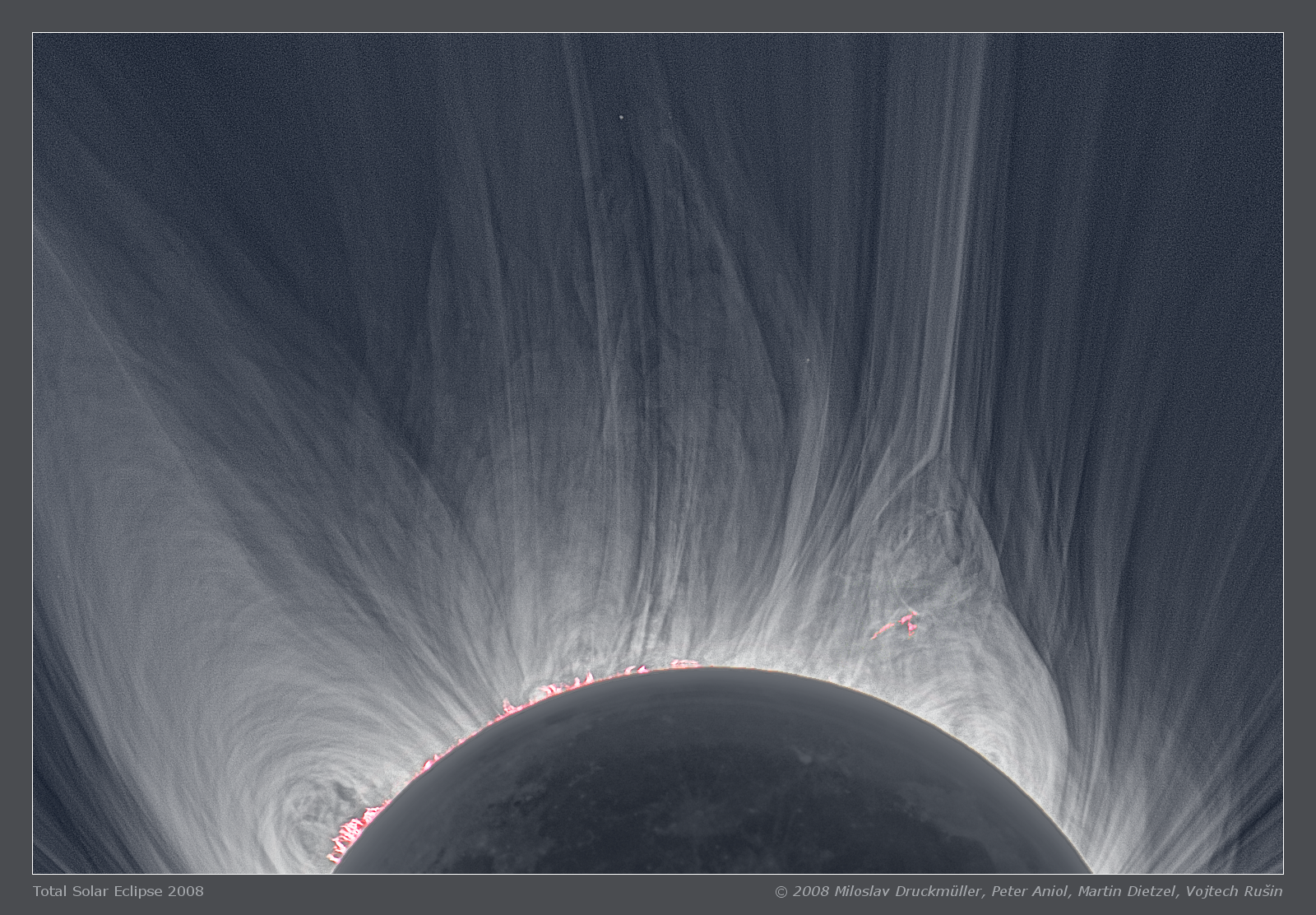 APOD: 2010 March 16 – Detailed View of a Solar Eclipse Corona