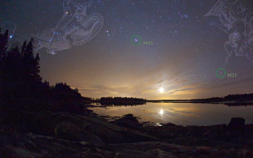 APOD: 2010 March 29 – Moonset Over Pleasant Bay