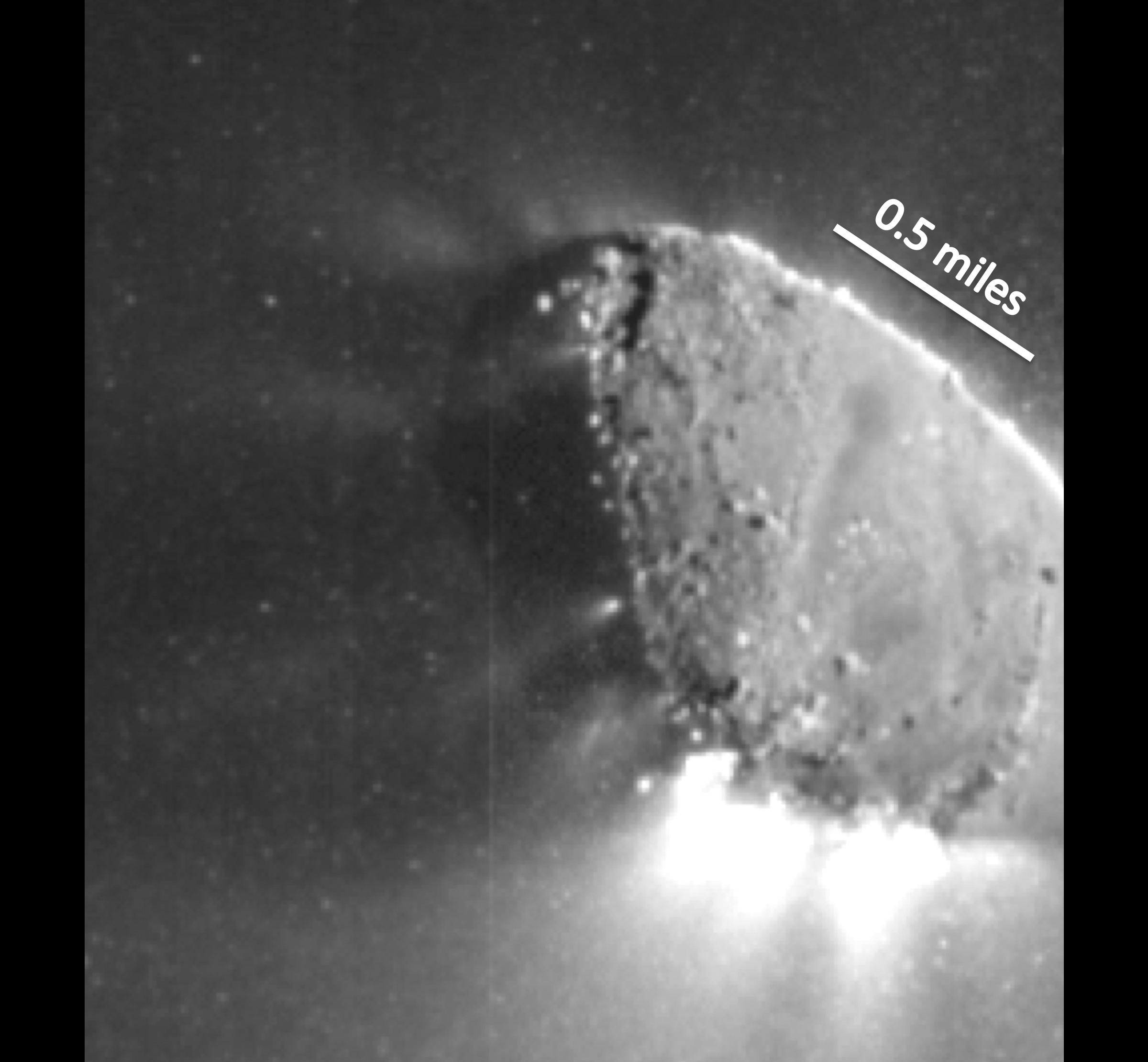 APOD: 2010 November 23 – Gas and Snow Jets from Comet Hartley 2