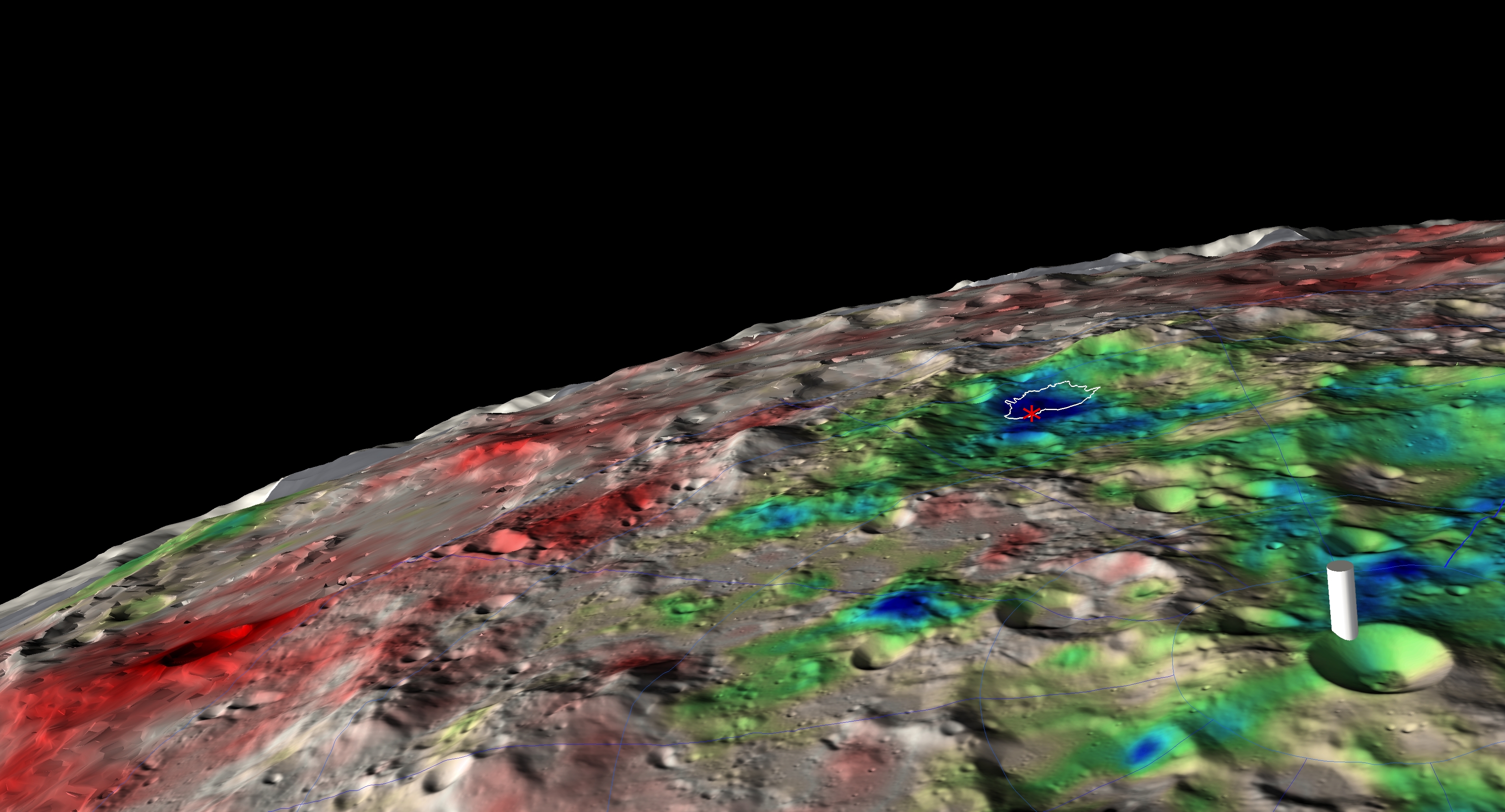 APOD: 2010 October 25 – Water Ice Detected Beneath Moons Surface