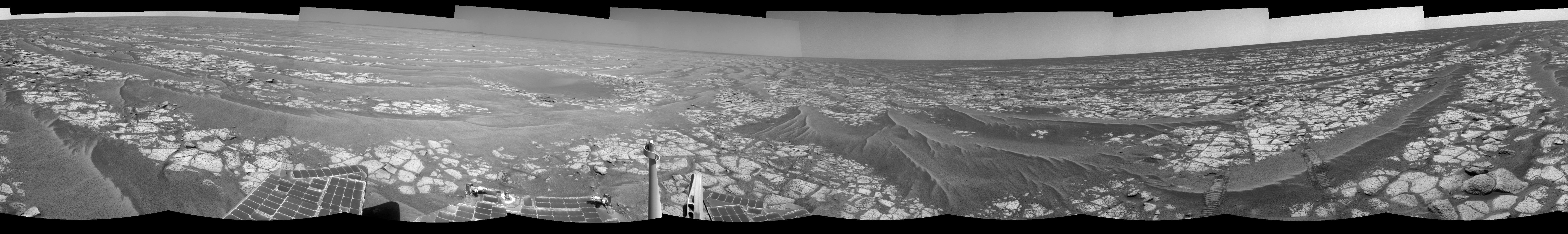 APOD: 2010 October 4 – Rolling Across the Rocky Plains of Mars