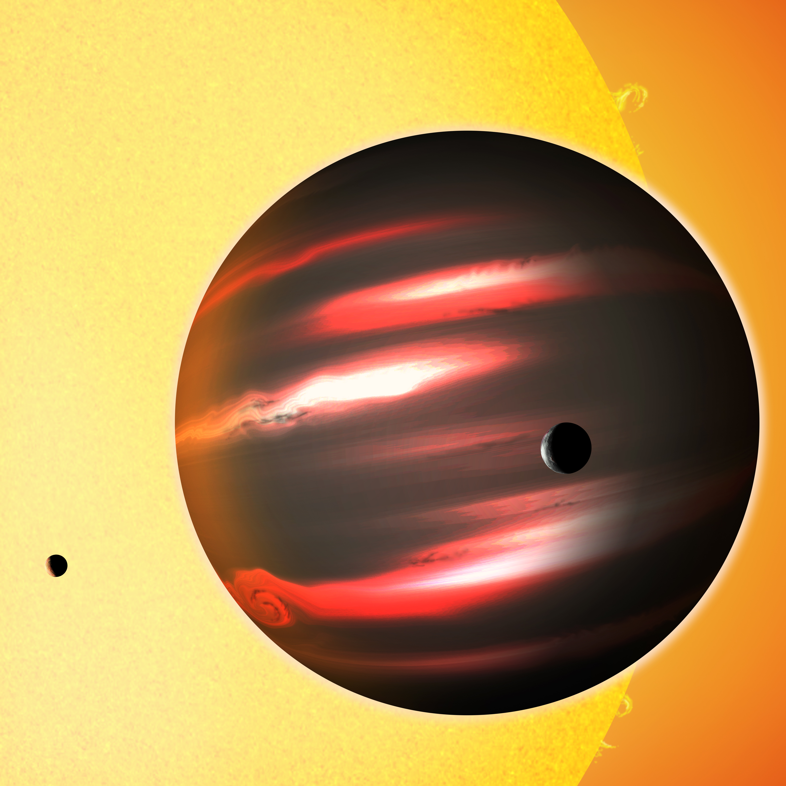 APOD: 2011 August 22 – TrES 2b: Dark Planet
