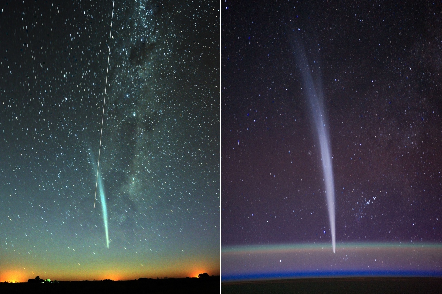APOD: 2011 December 31 – Comet Lovejoy and the ISS