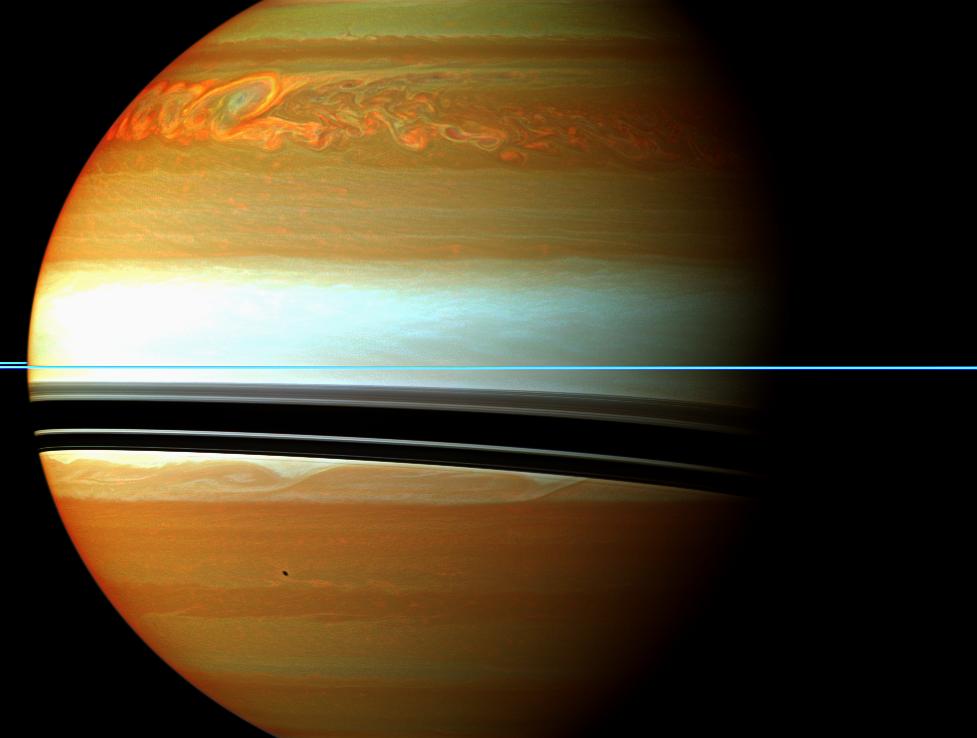 APOD: 2011 December 26 – A Raging Storm System on Saturn