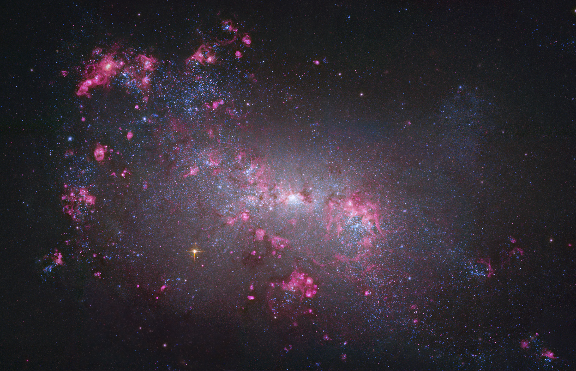 APOD: 2011 February 25 – NGC 4449: Close up of a Small Galaxy