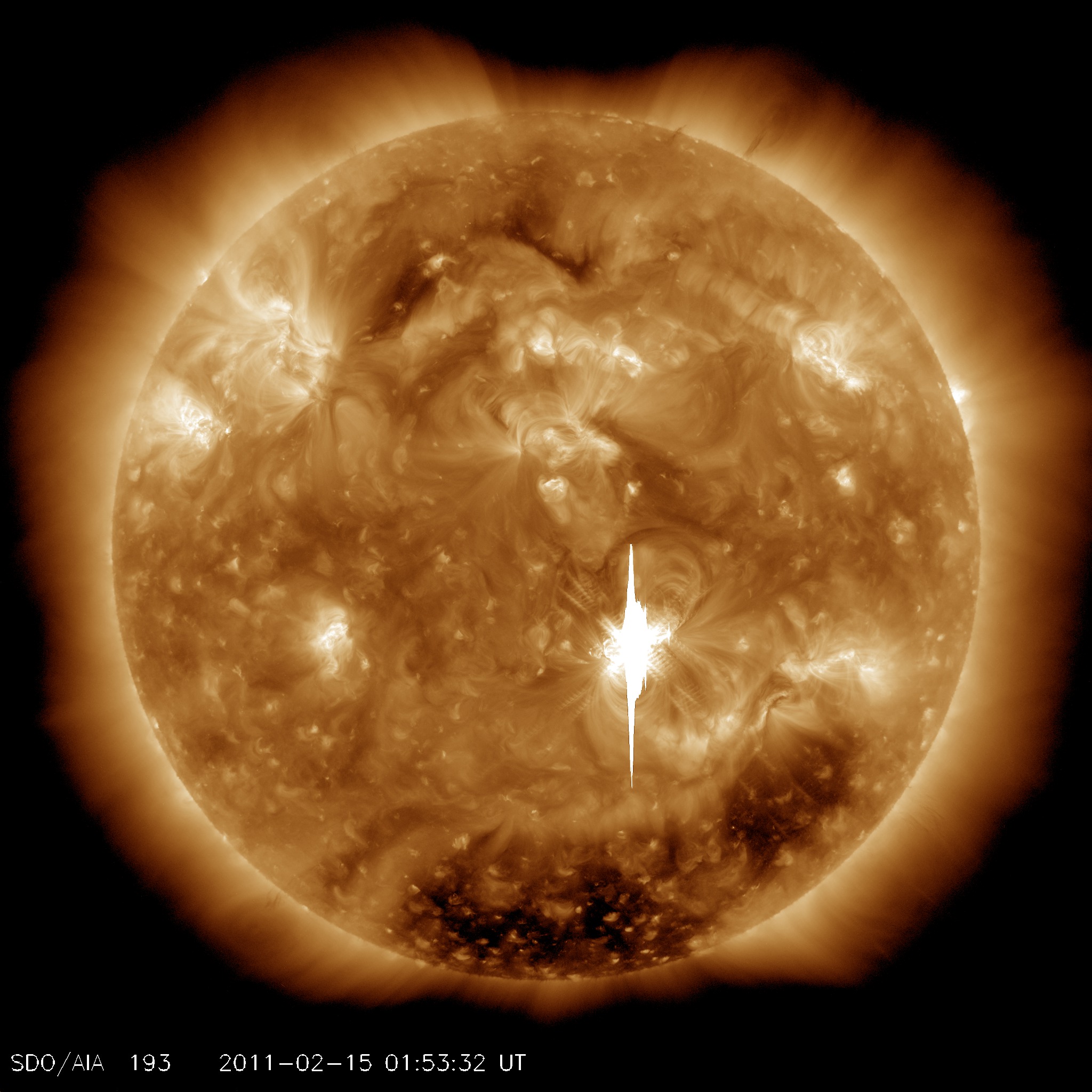 APOD: 2011 February 17 – X-Class Flare