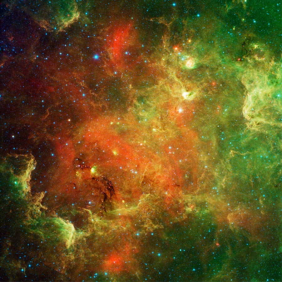 APOD: 2011 February 15 – The North America Nebula in Infrared