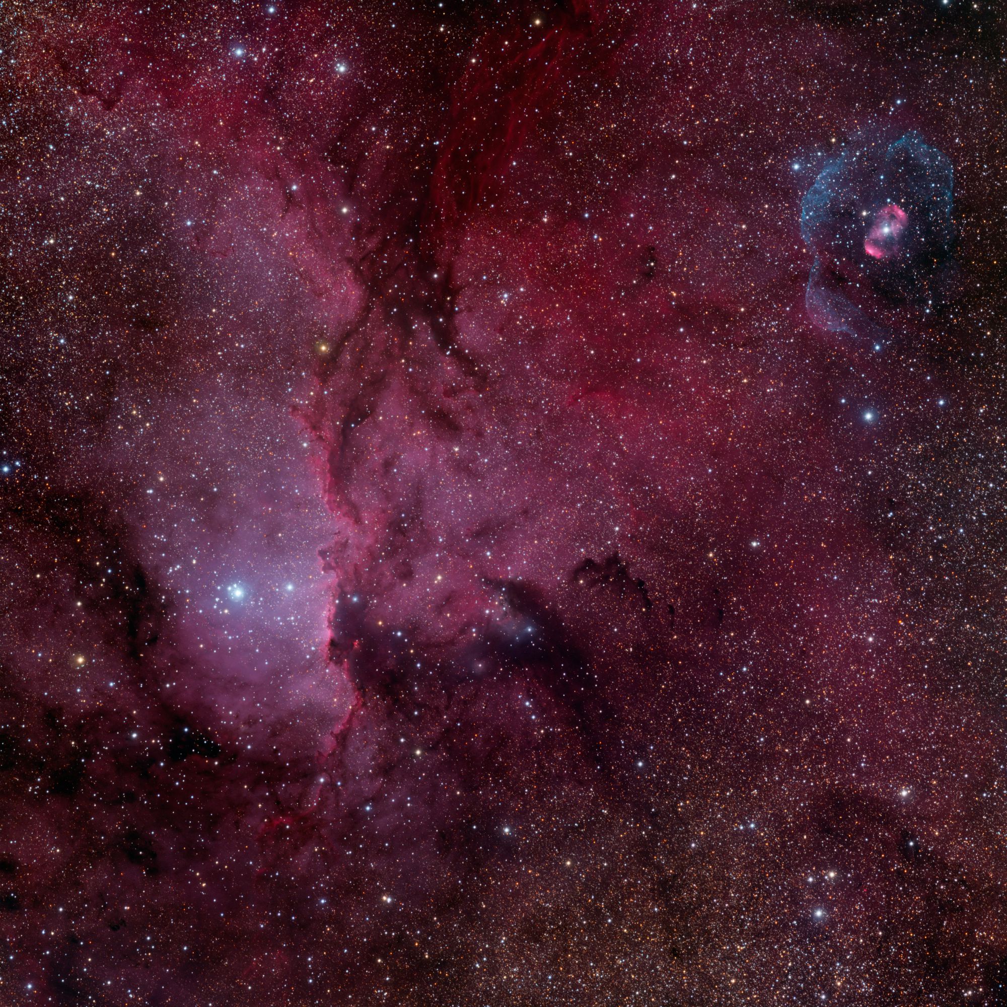 APOD: 2011 July 28 – NGC 6188 and NGC 6164