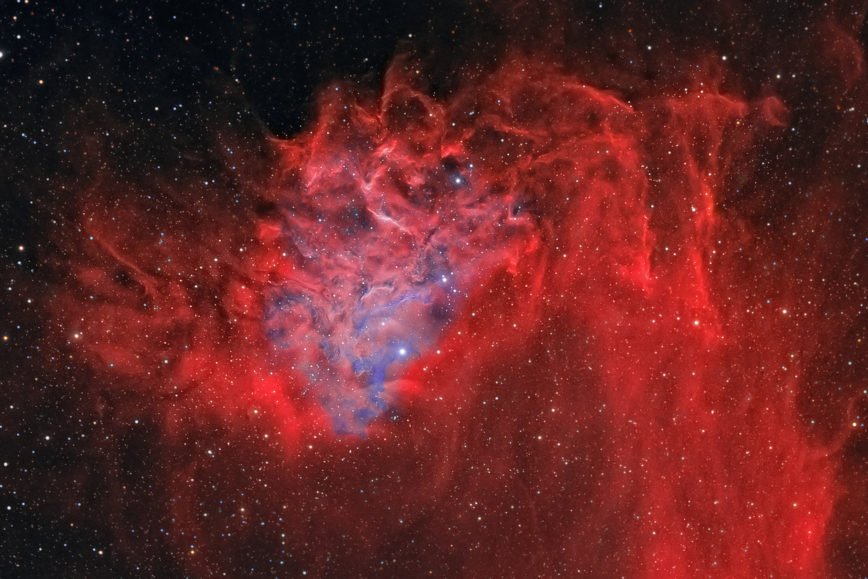 APOD: 2011 March 11 – AE Aurigae and the Flaming Star Nebula