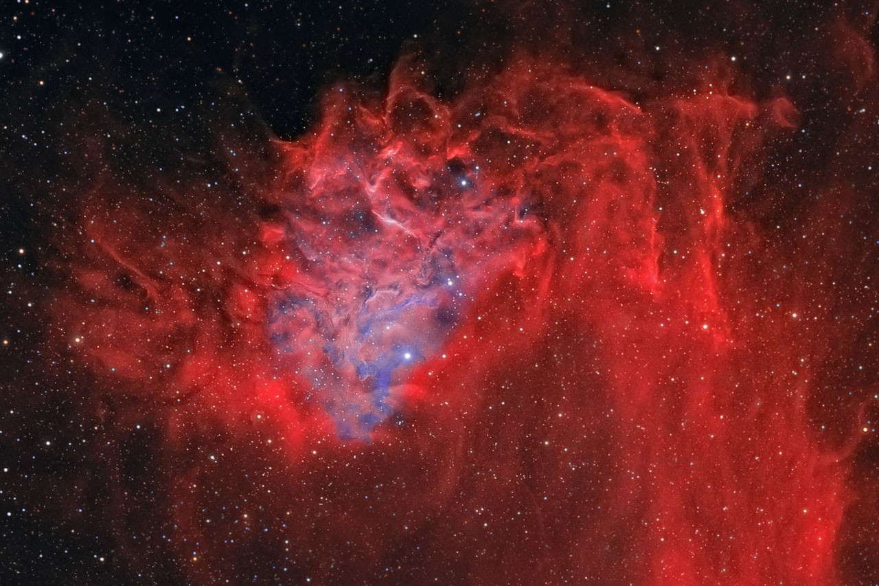 APOD: 2011 March 11 - AE Aurigae and the Flaming Star Nebula - NASA Science