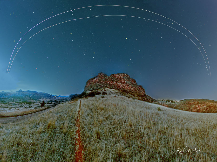 APOD: 2011 March 14 – Spacecrafts Streak Over Colorado