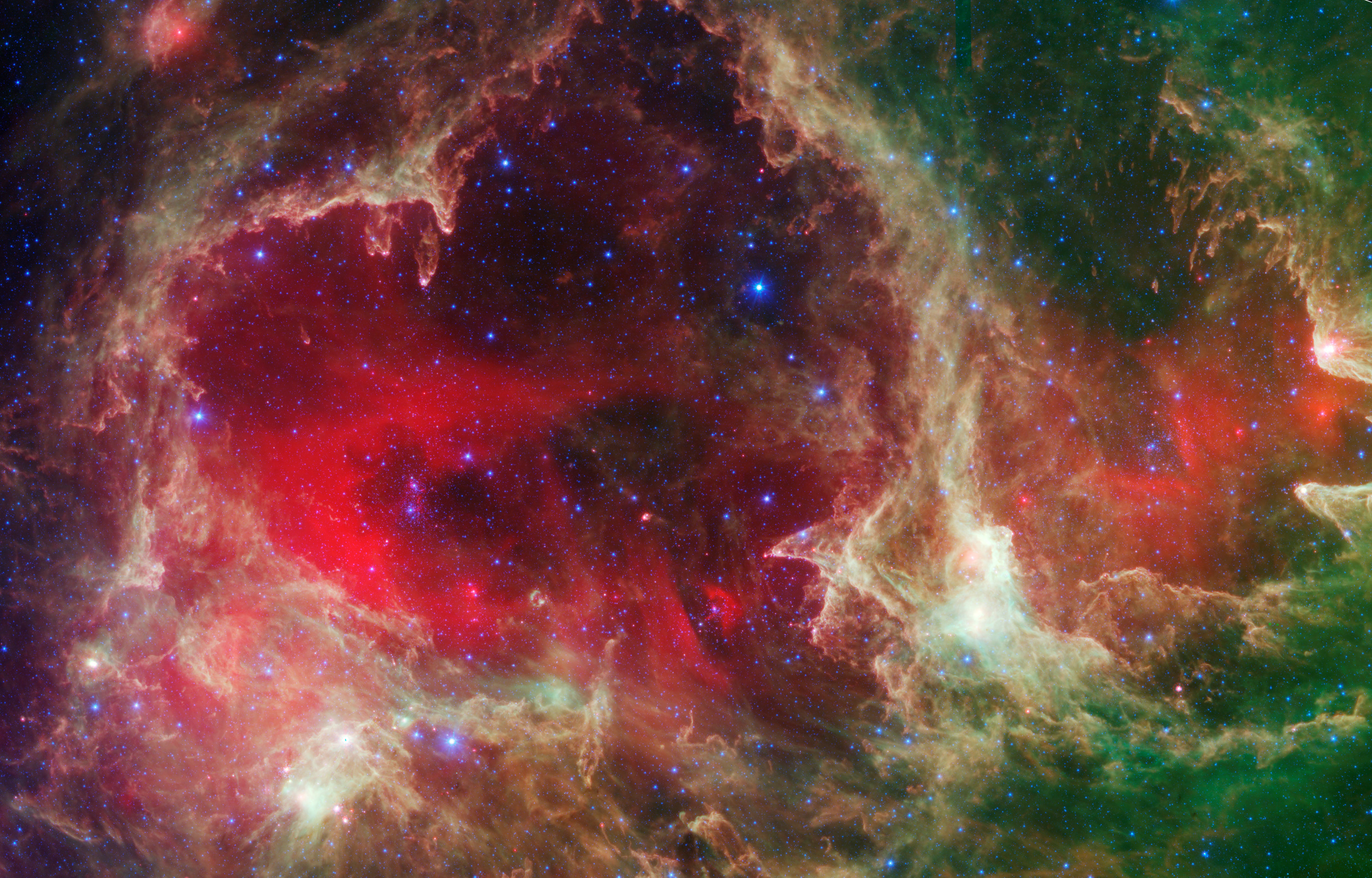 APOD: 2011 November 20 – W5: Pillars of Star Formation