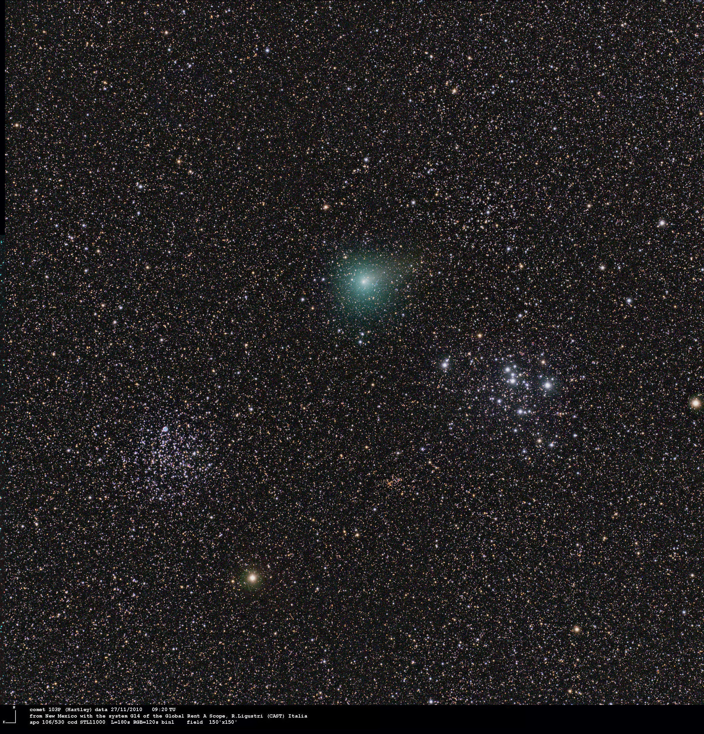 APOD: 2011 October 7 – The Comet Hartley 2 Cruise