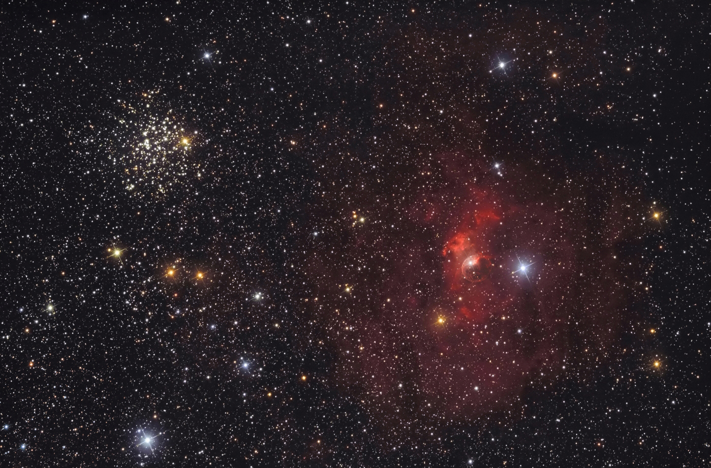 APOD: 2011 September 14 – The Bubble and M52