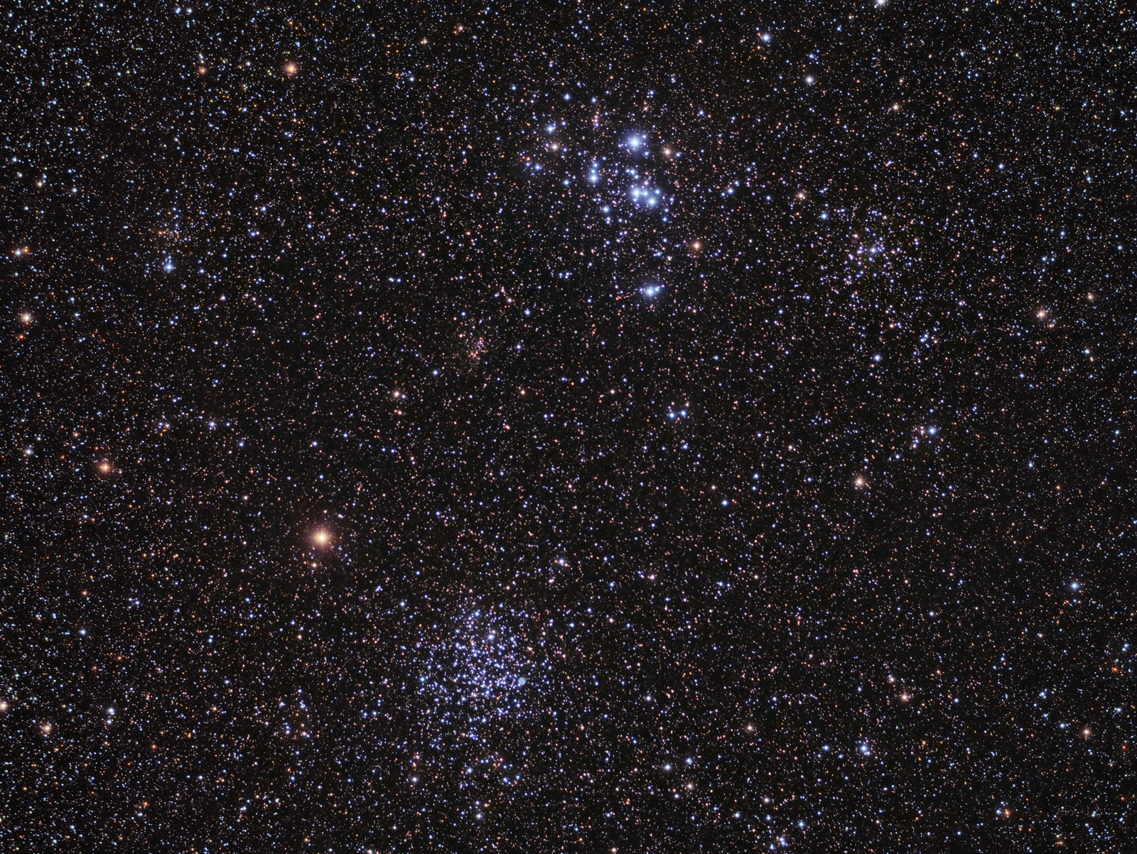 APOD: 2012 April 3 – M46 and M47: Star Clusters Young and Old