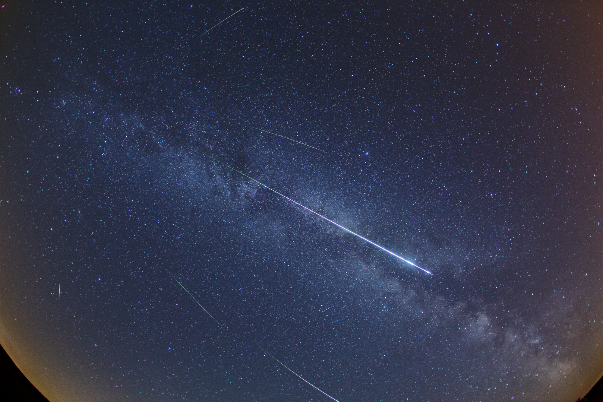 APOD: 2012 August 14 – Perseid Meteors and the Milky Way