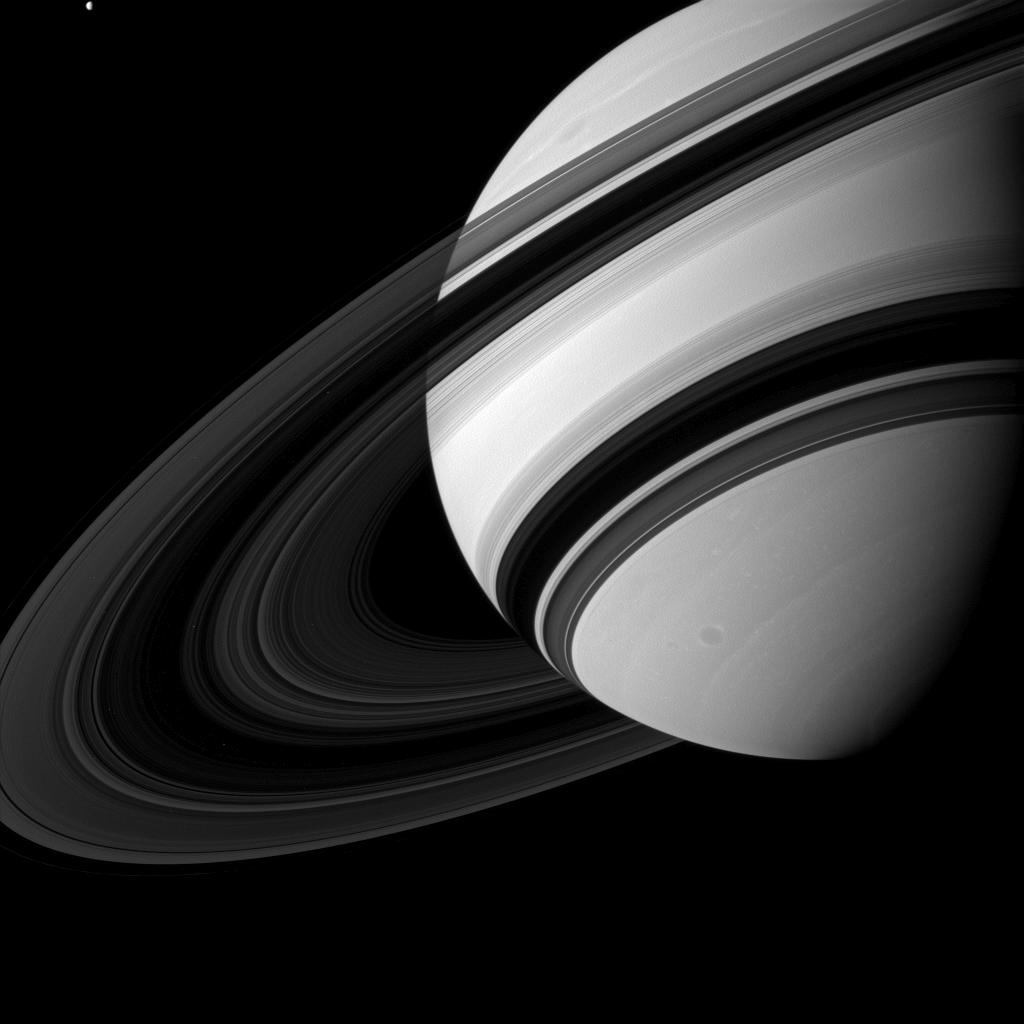 APOD: 2012 December 31 – Saturn’s Rings from the Dark Side