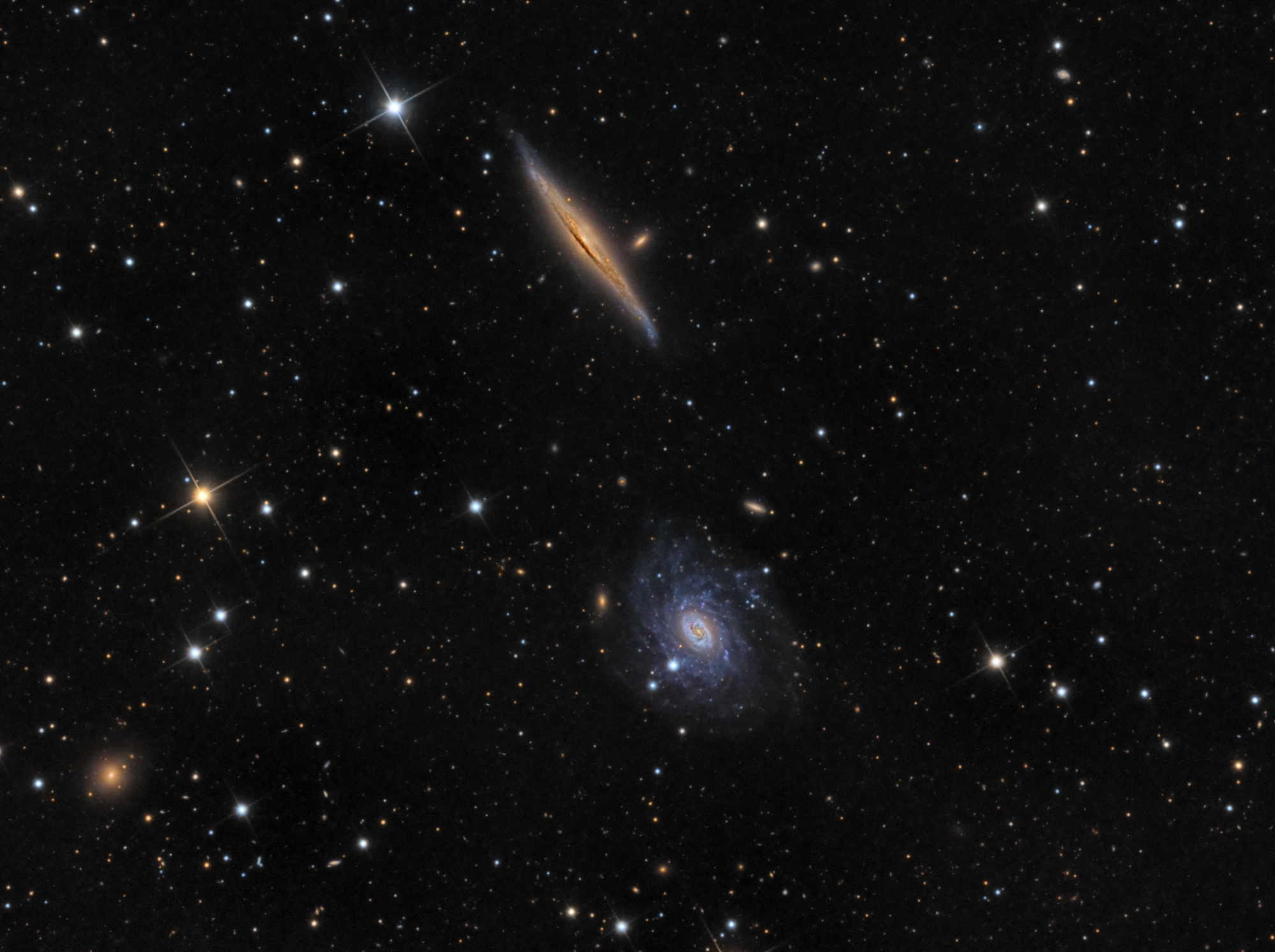 APOD: 2012 February 16 – NGC 5965 and NGC 5963 in Draco