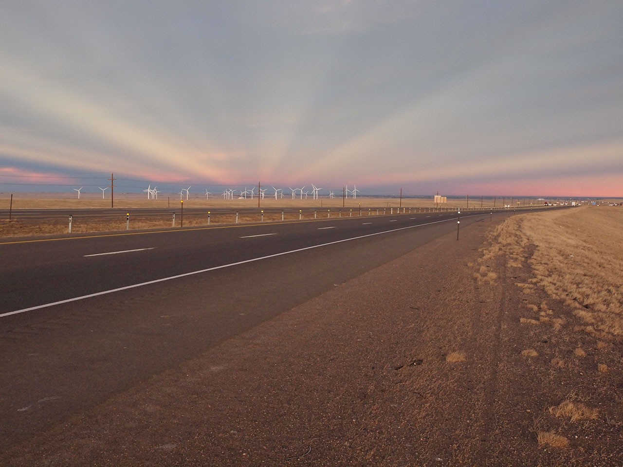 Anticrepuscular Rays Over Wyoming — APOD for 2012-02-21
