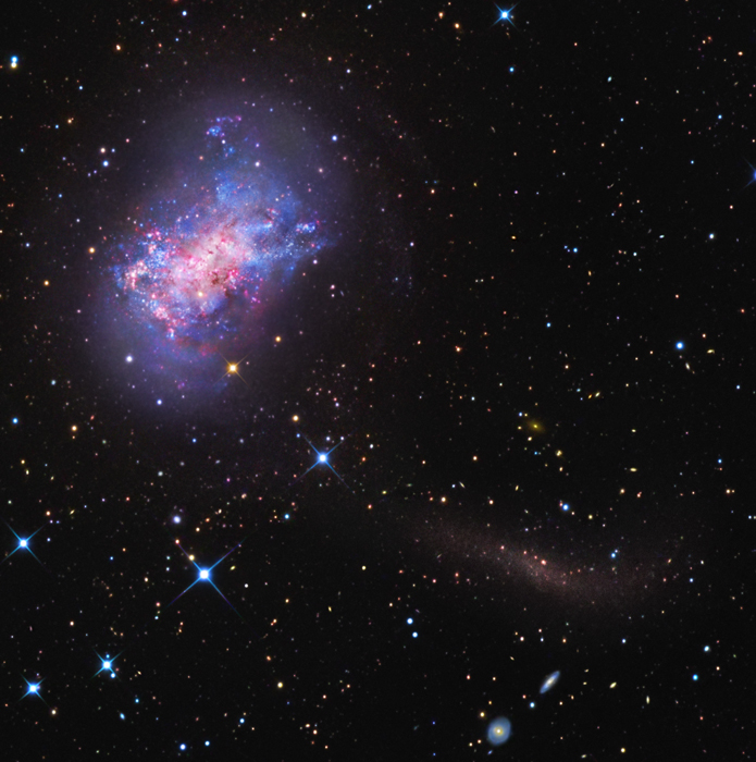 APOD: 2012 January 26 – NGC 4449: Star Stream for a Dwarf Galaxy