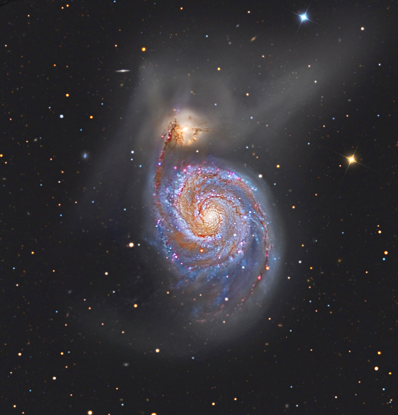 APOD: 2012 June 2 – M51: The Whirlpool Galaxy