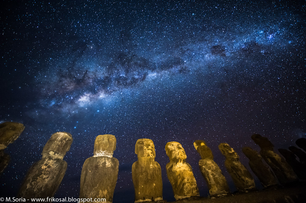 APOD: 2012 June 18 – Milky Way Above Easter Island