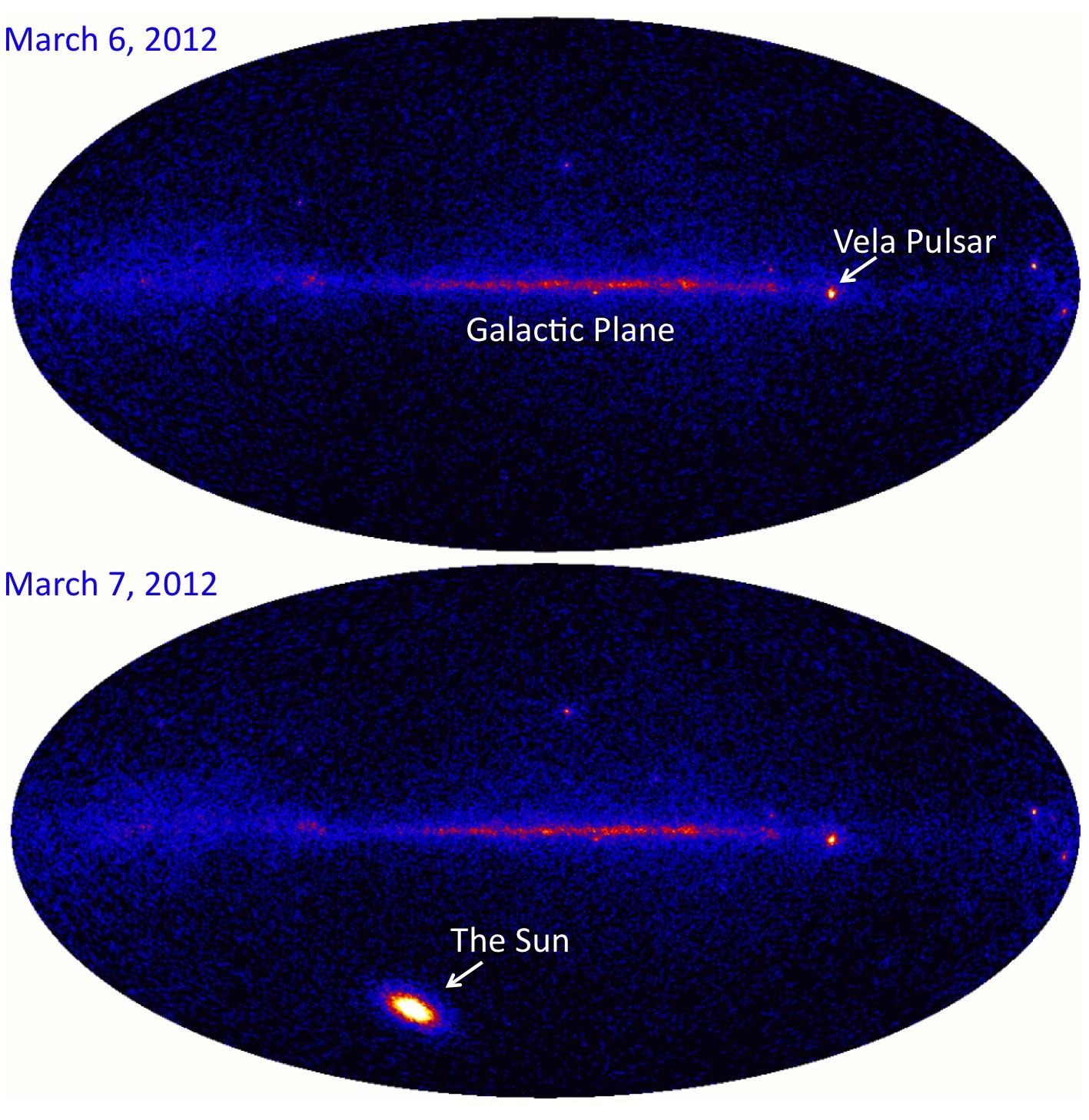 APOD: 2012 March 15 – Solar Flare in the Gamma-ray Sky