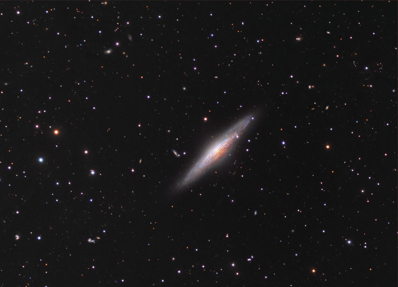 NGC 2683: Edge-On Spiral Galaxy — APOD for 2012-03-17