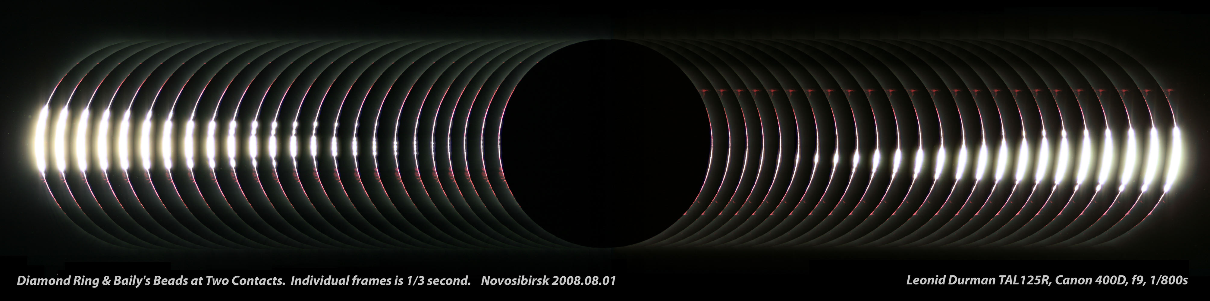 APOD: 2012 November 11 – Bailys Beads near Solar Eclipse Totality