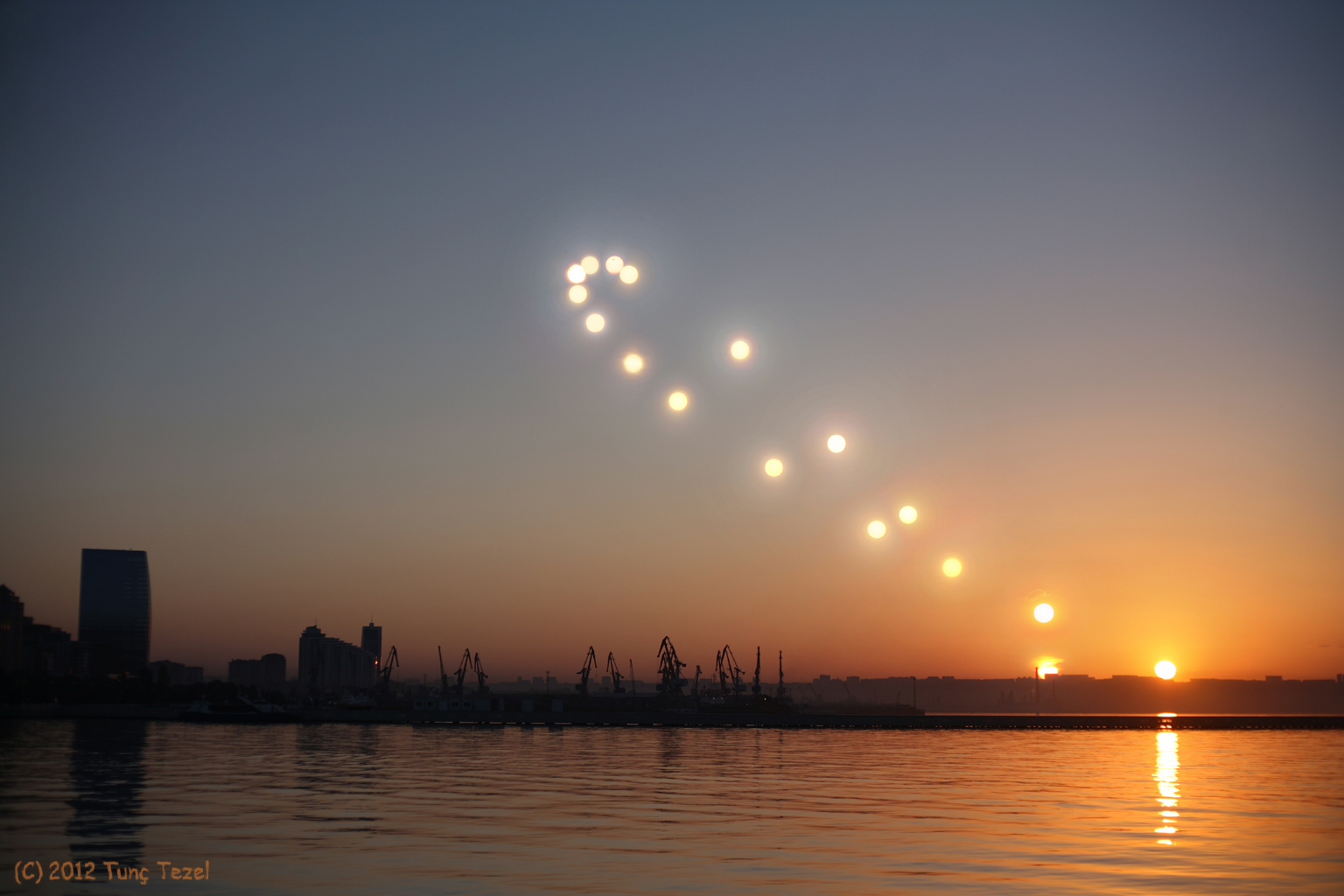APOD: 2012 September 20 – Sunrise Analemma (with a little extra)
