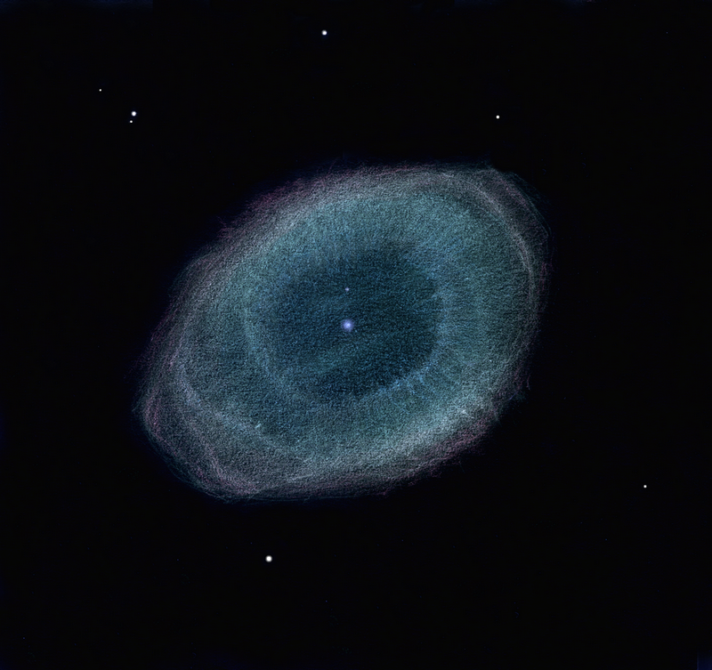 APOD: 2012 September 15 – Ring Nebula Drawn
