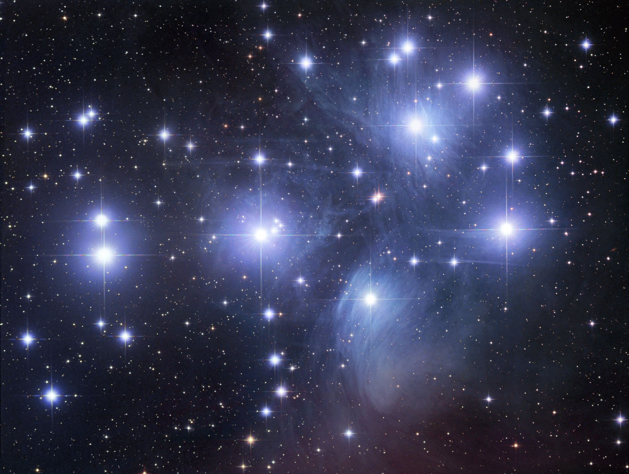 APOD: 2012 September 3 – M45: The Pleiades Star Cluster