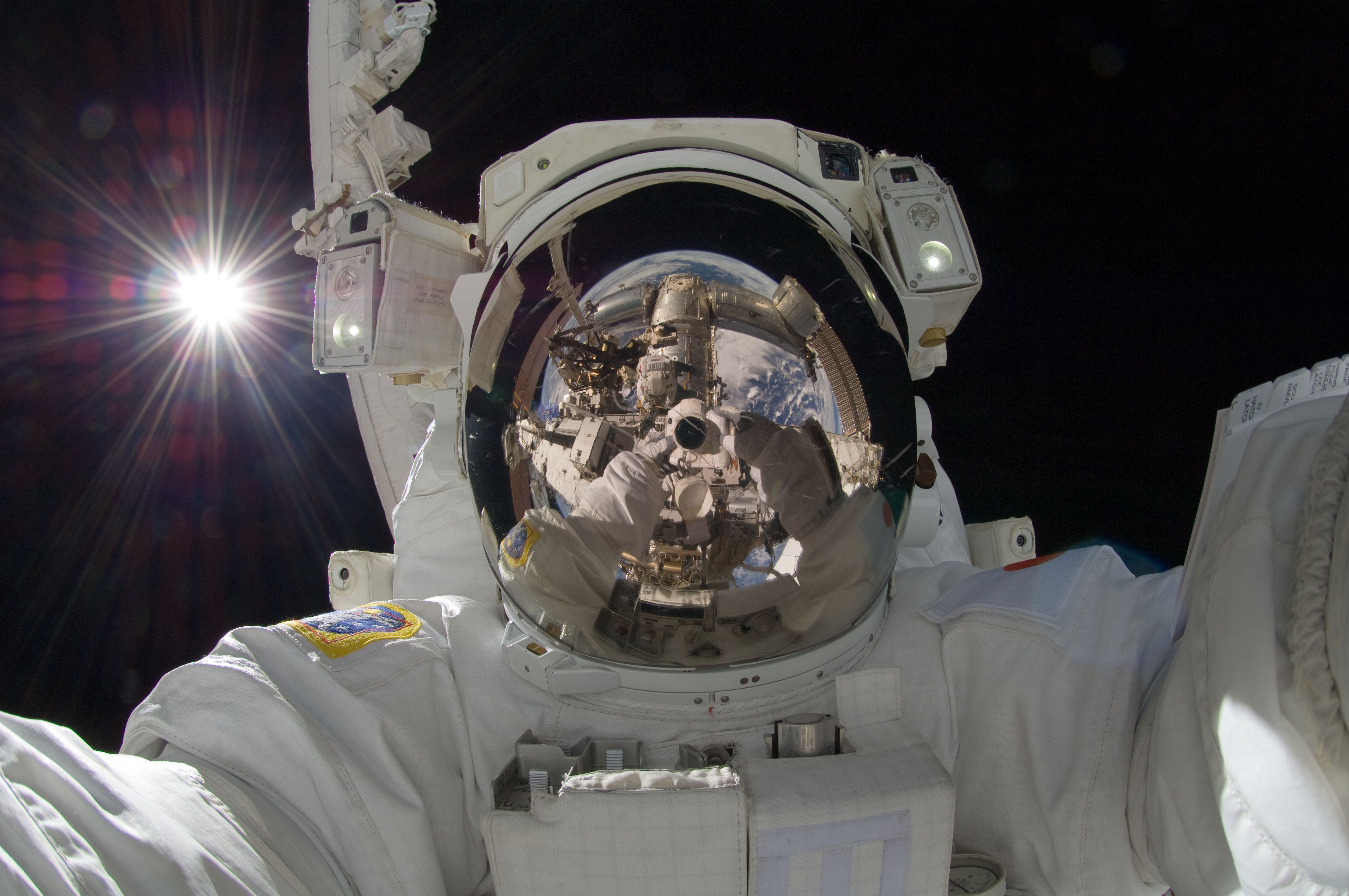 APOD: 2012 September 18 – Orbiting Astronaut Self Portrait