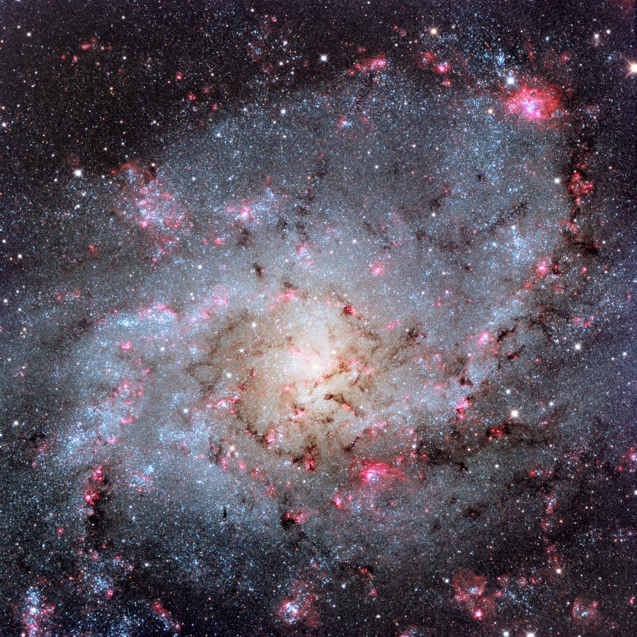 The Hydrogen Clouds of M33 — APOD for 2013-12-26