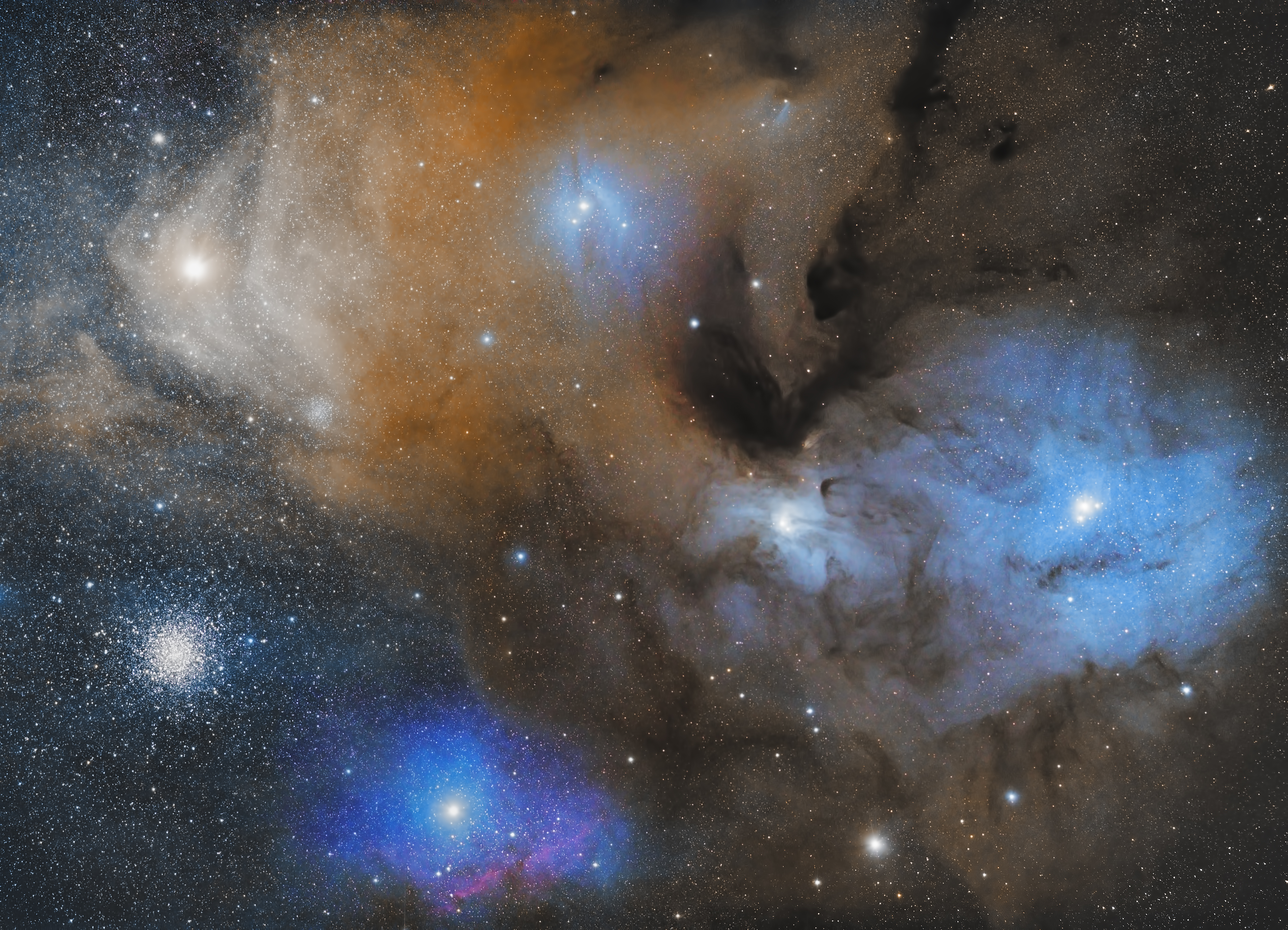 APOD: 2013 December 3 – The Colorful Clouds of Rho Ophiuchi