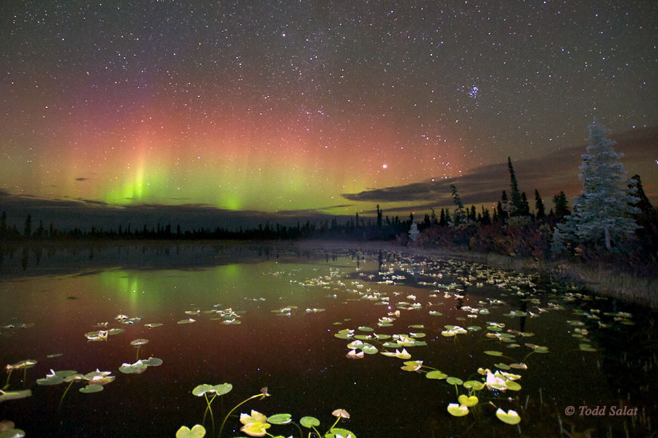 APOD: 2013 February 12 – Reflected Aurora Over Alaska