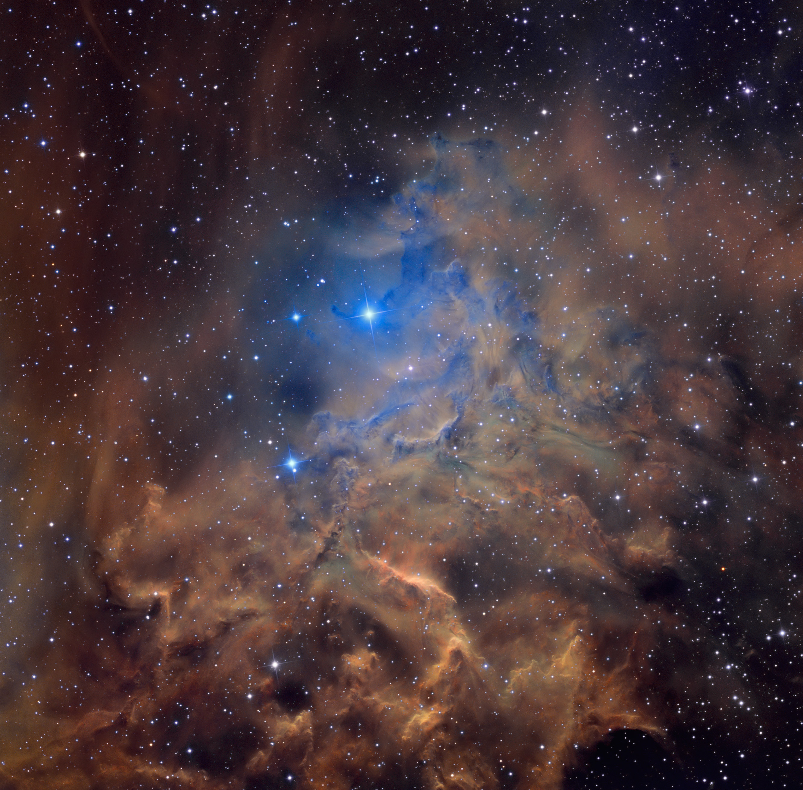 APOD: 2013 January 7 – AE Aurigae and the Flaming Star Nebula