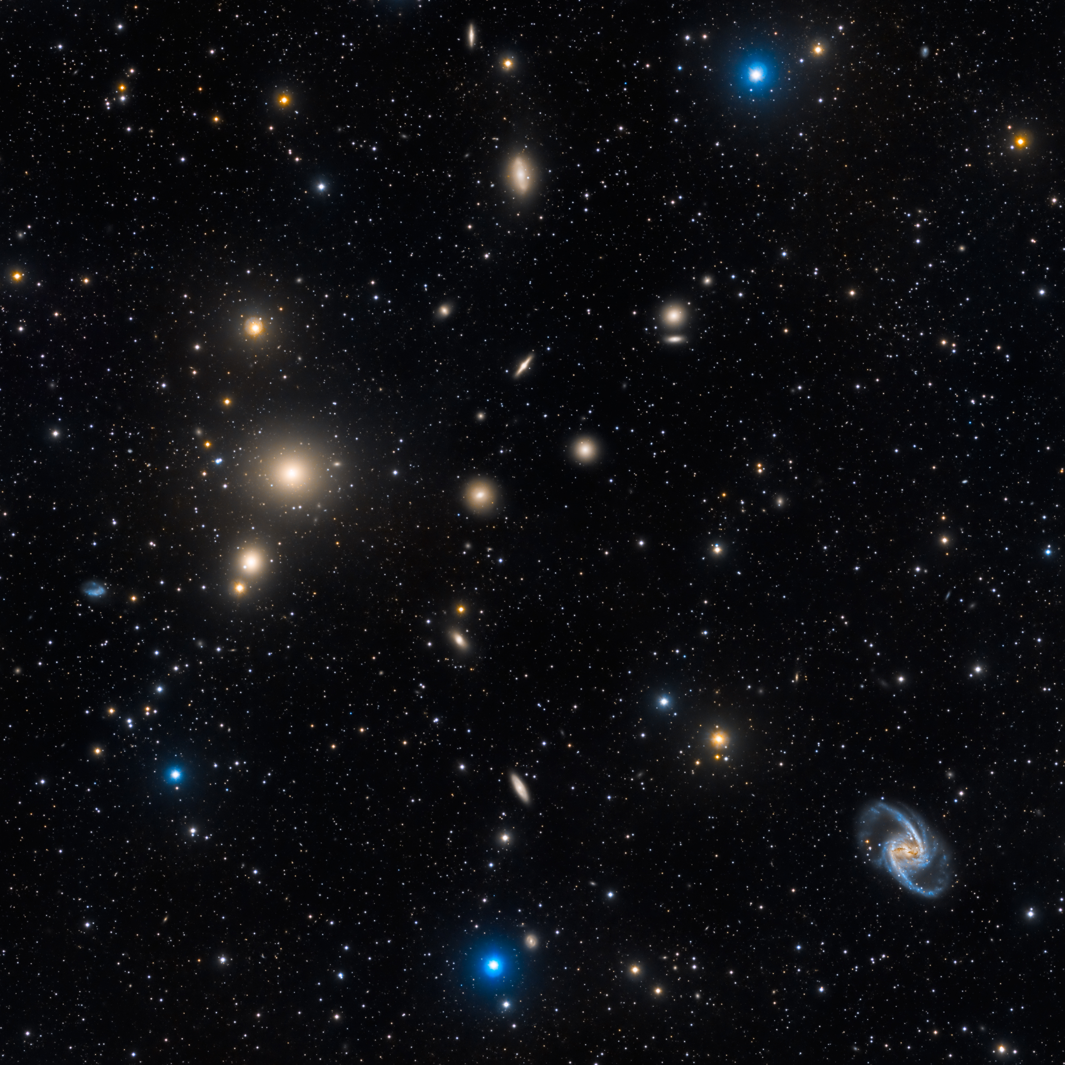 APOD: 2013 January 11 – The Fornax Cluster of Galaxies