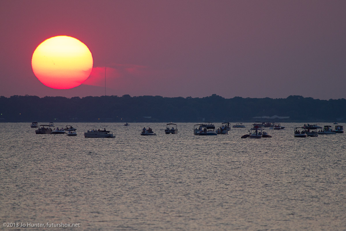 APOD: 2013 July 13 – Sunspot at Sunset