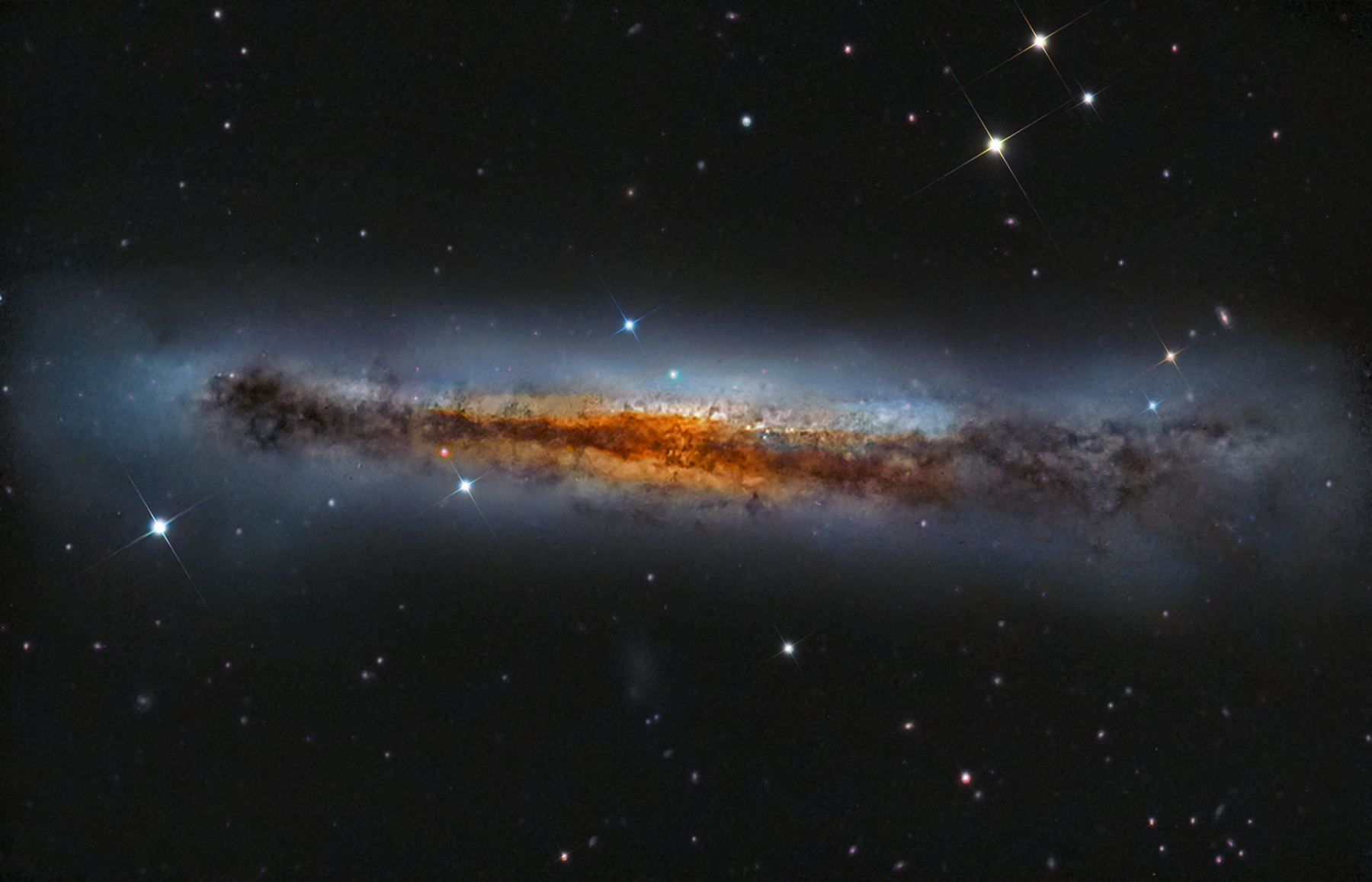 APOD: 2013 June 20 – Edge-on NGC 3628