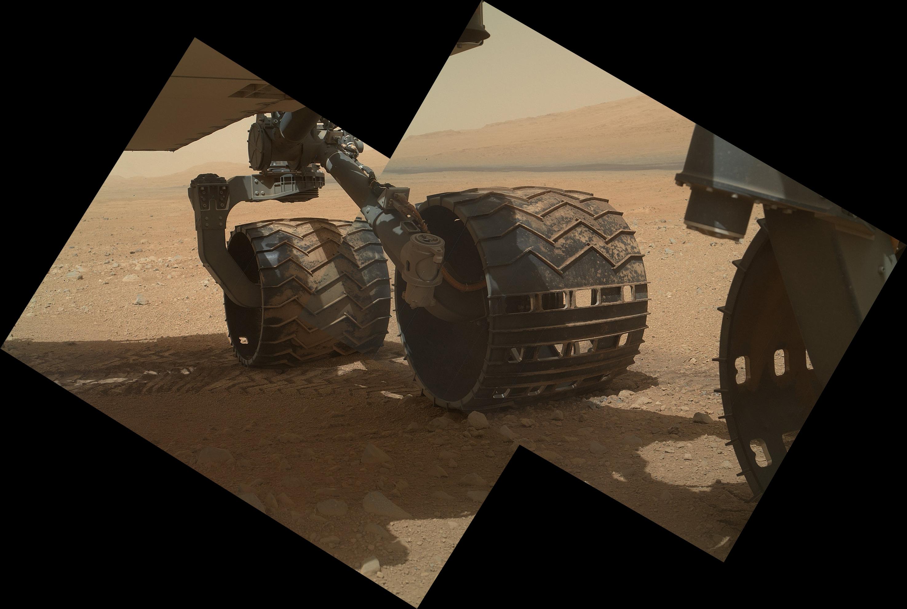 APOD: 2013 June 3 – Curiosity: Wheels on Mars