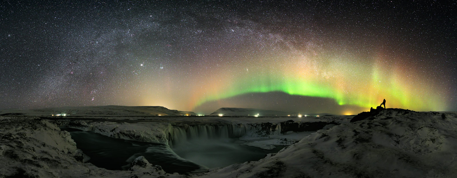 APOD: 2013 May 17 – The Waterfall and the World at Night