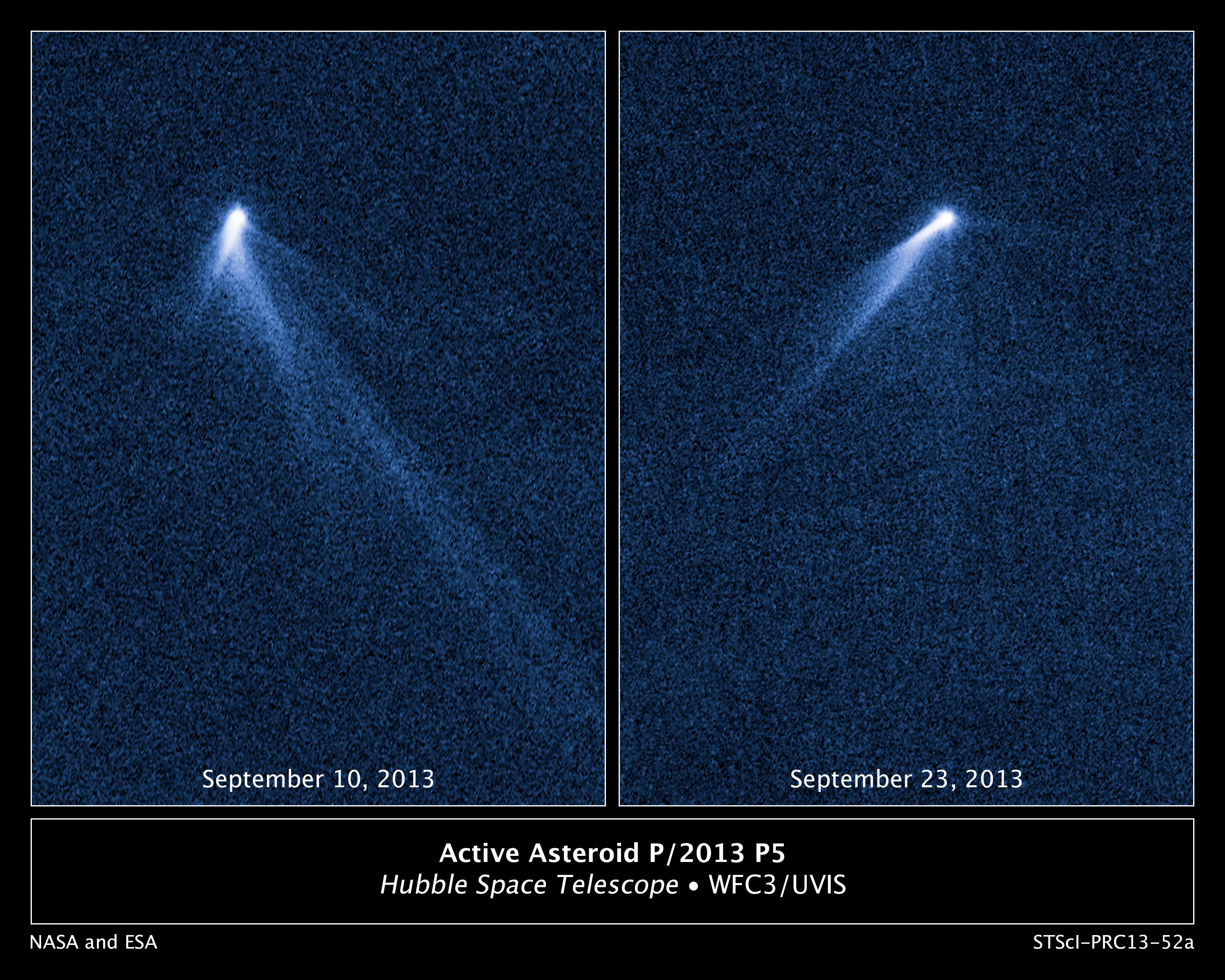 APOD: 2013 November 12 – The Unexpected Tails of Asteroid P5